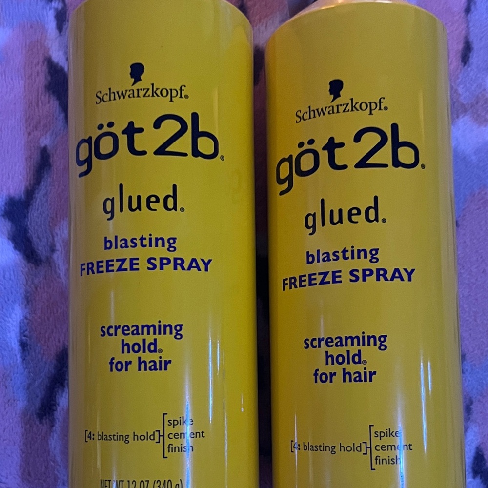 Schwarzkopf got2b Glued Blasting Freeze Spray x2